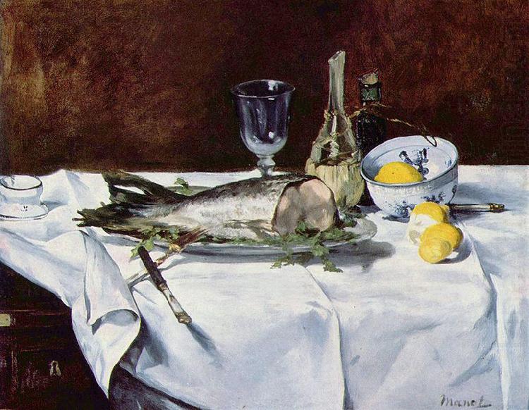 Edouard Manet Stilleben mit Lachs china oil painting image